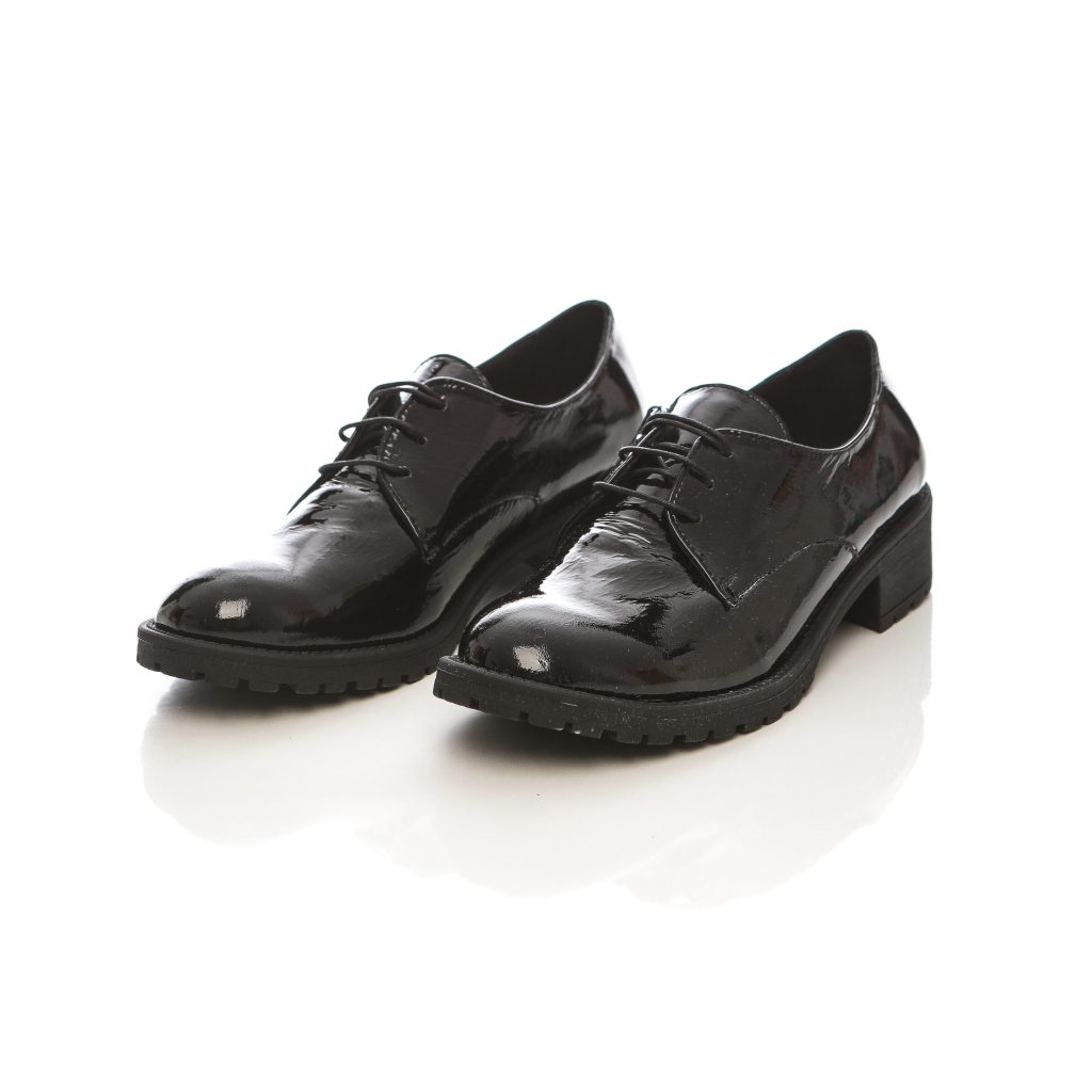 Pediconfort Derbies Lacés Vernis Façon Croco - Chaussures Femme Élégantes Et Confortables