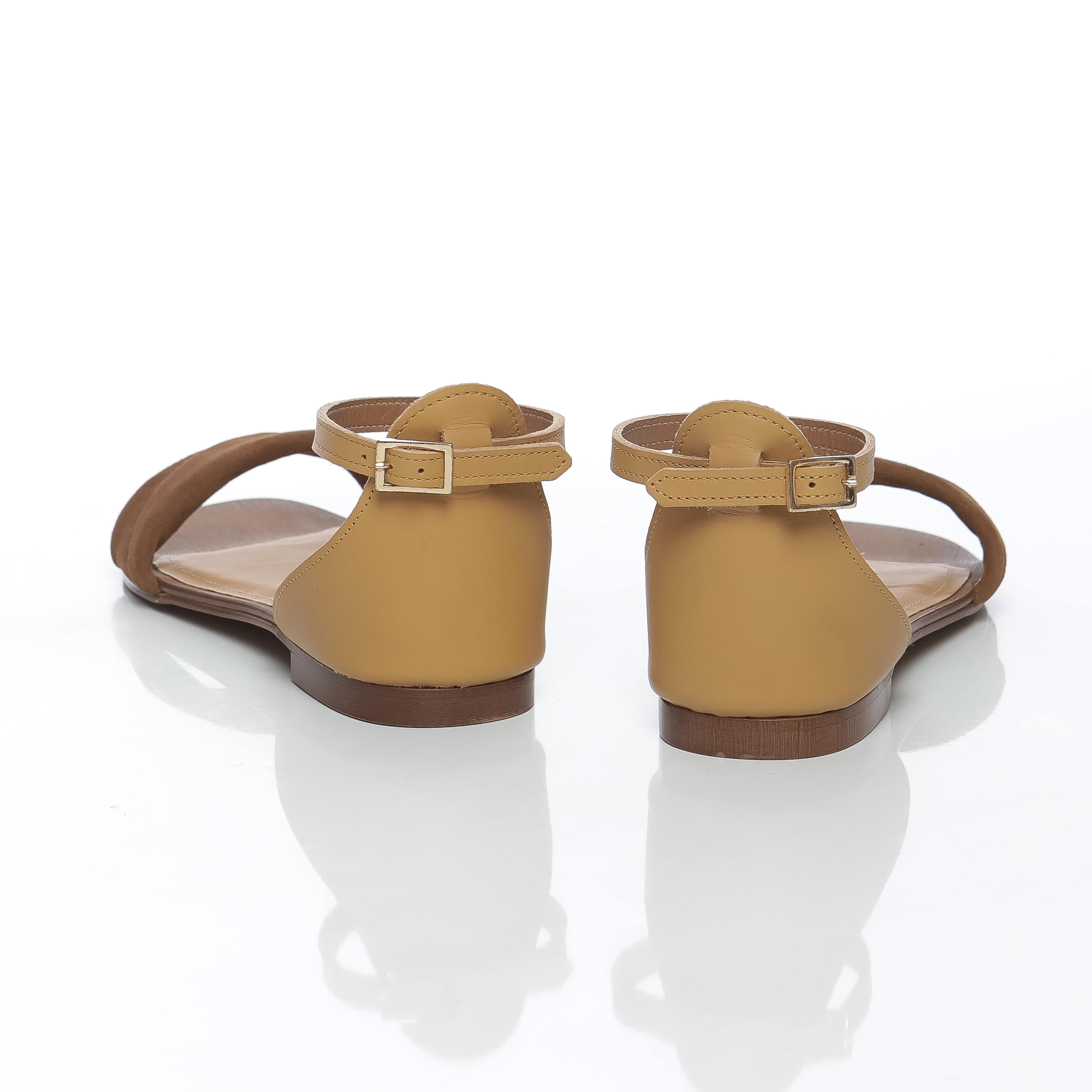 Sandales femmes - Pinacolada Daim marron – Image 3