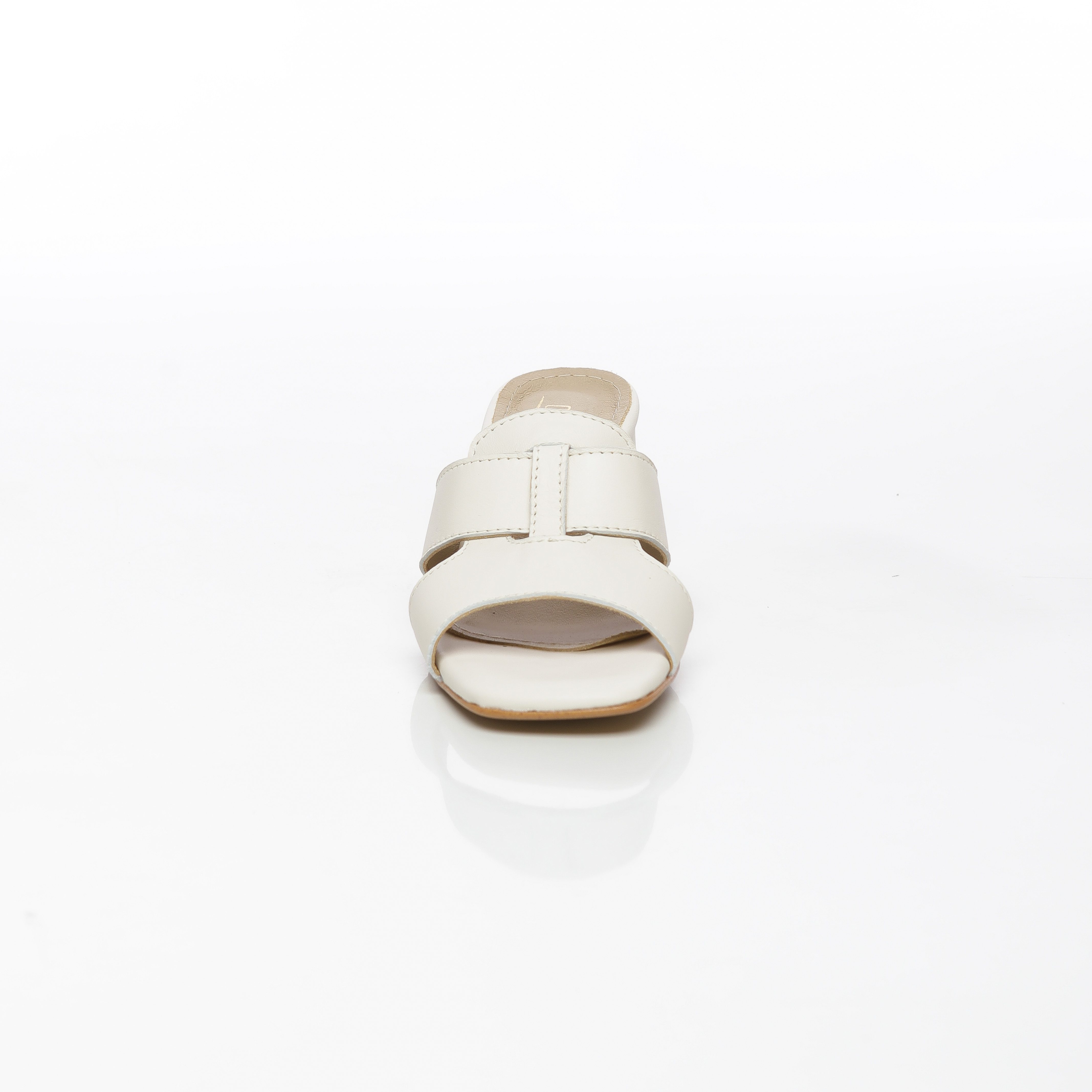 Roxane : Sabots demi talon en cuir pour Femme – Image 8