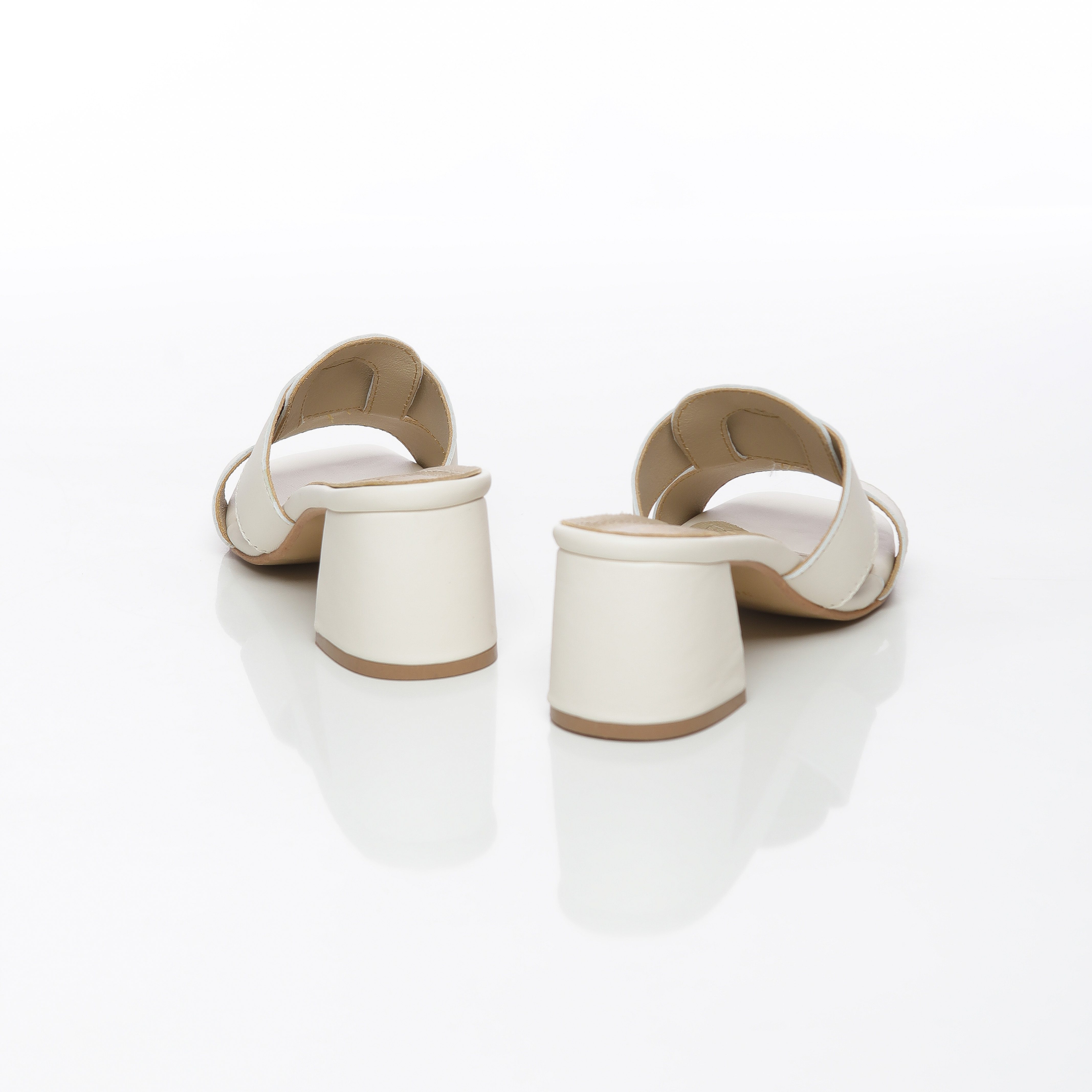 Roxane : Sabots demi talon en cuir pour Femme – Image 6