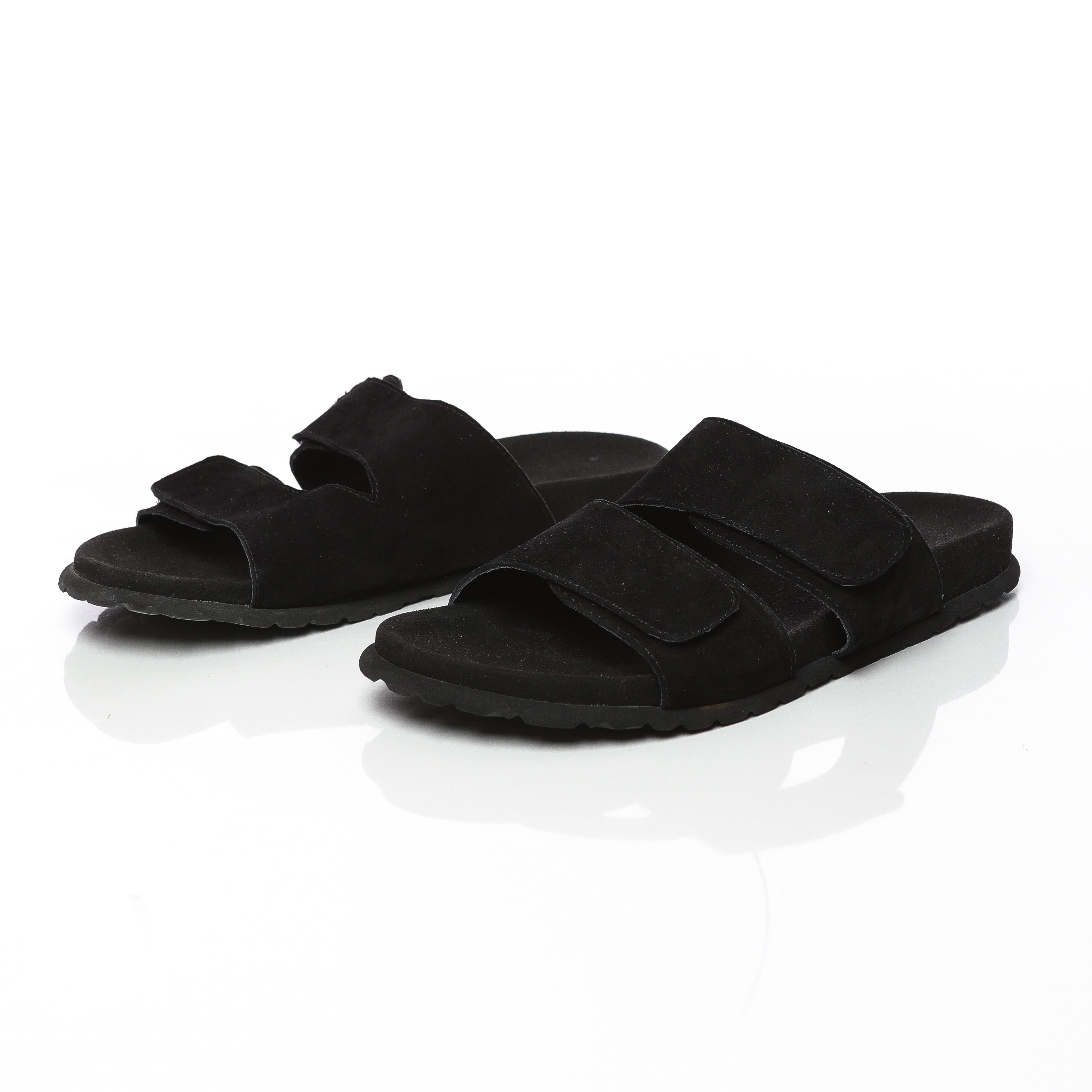 Horus : Mules avec plateforme confortables en daim veritable pour homme – Image 7