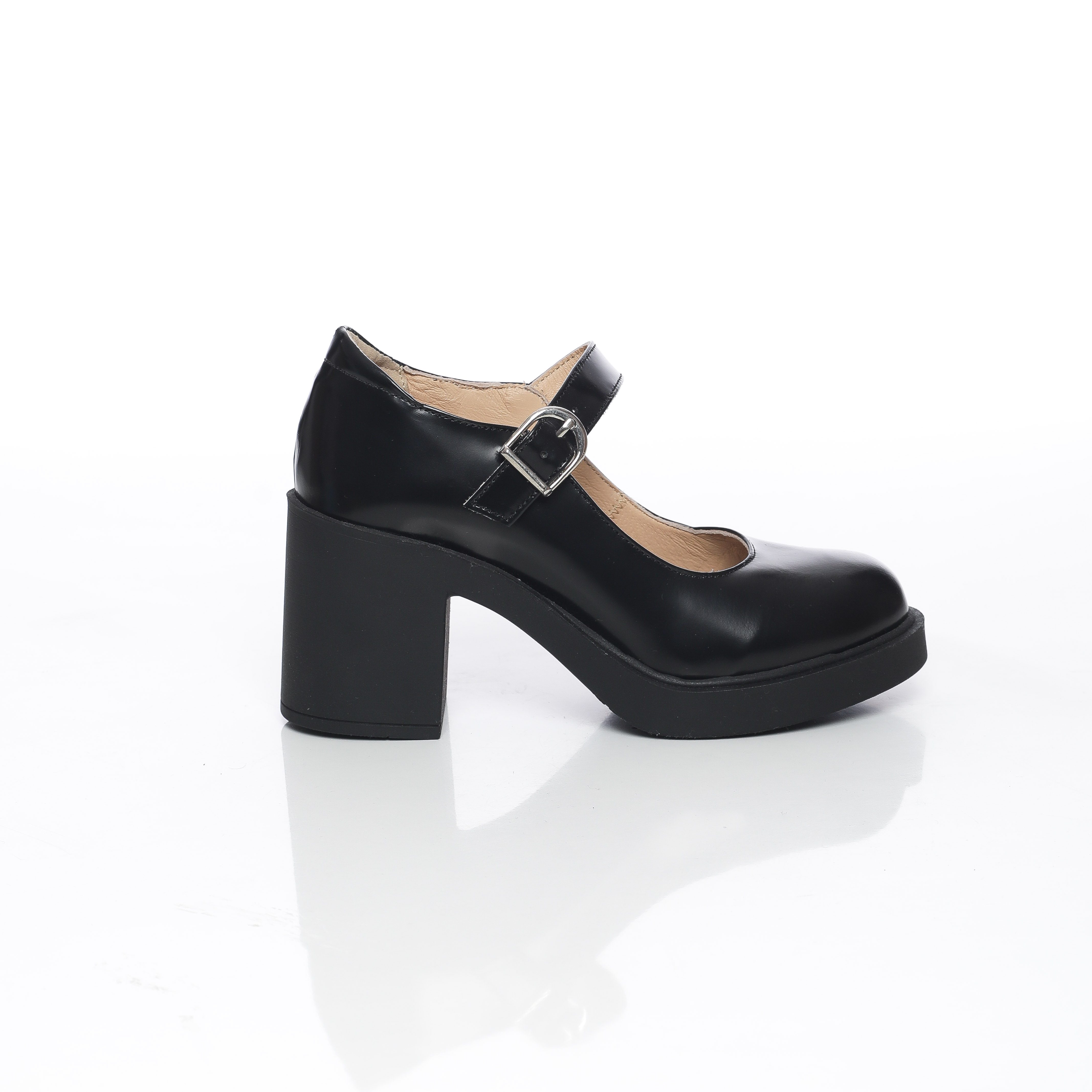 Sophie derbies a talon classique en cuir authentique pour femme – Image 10