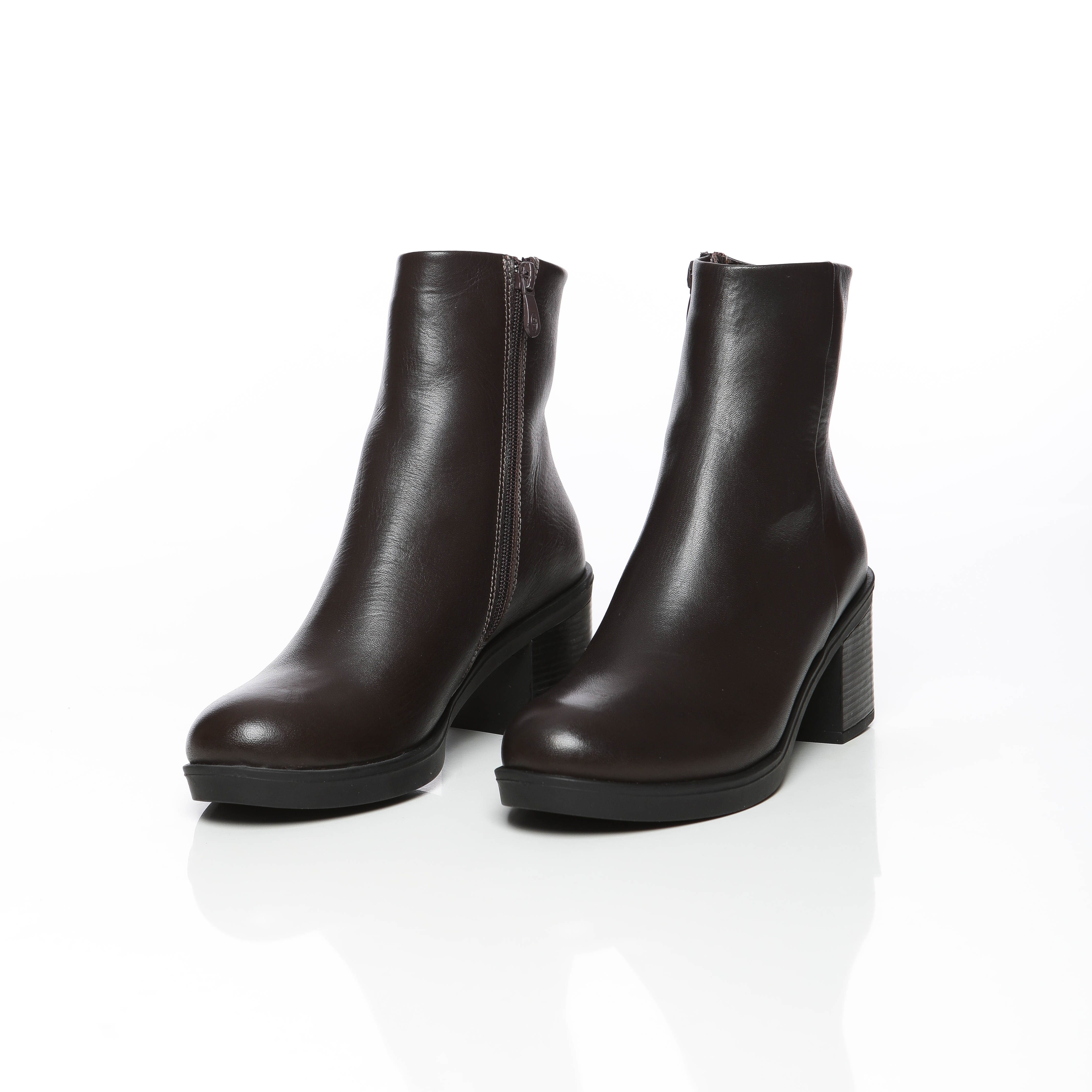 Morgane boots a talon cuir premium elegance et confort pour femme