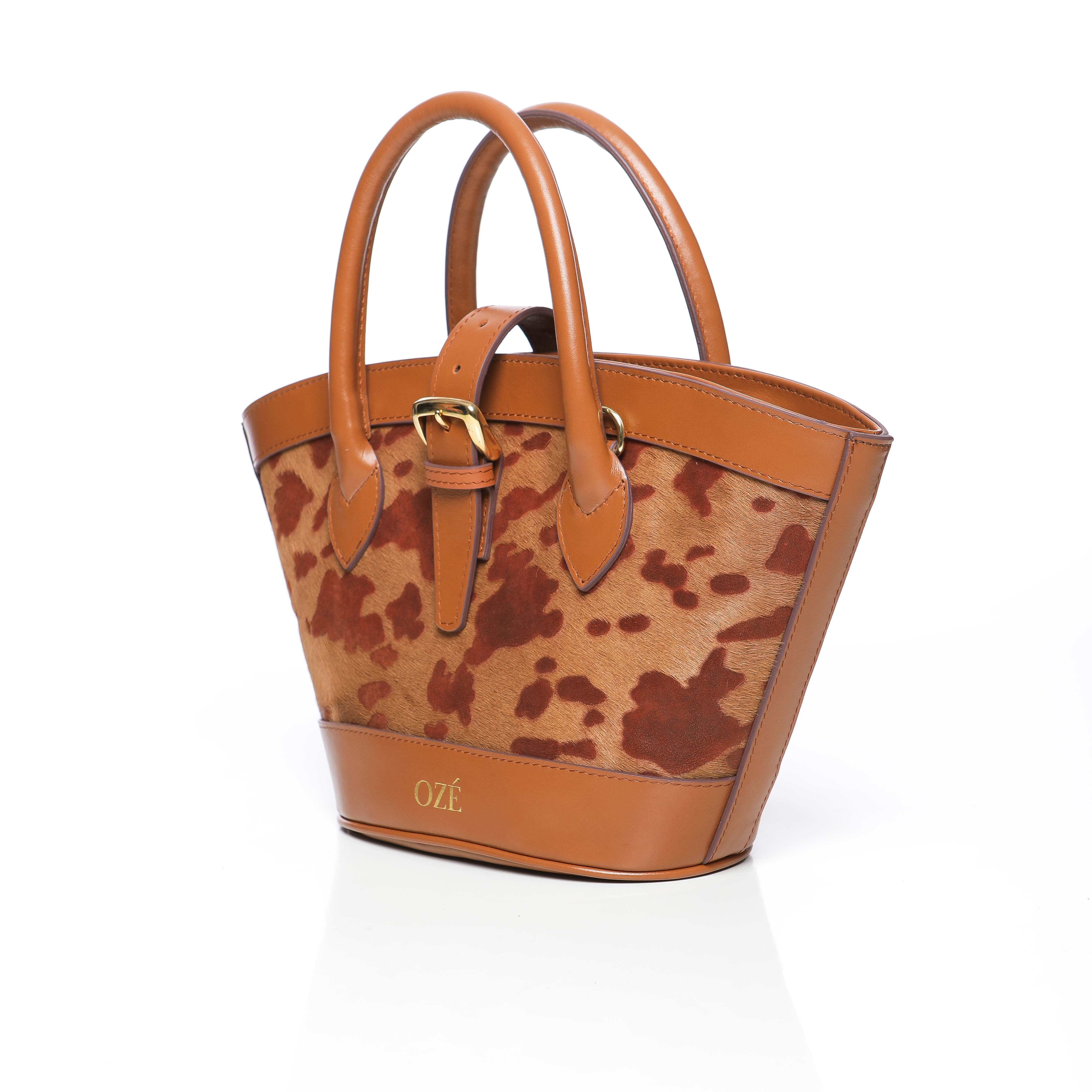 Charlotte sacs à main en cuir véritable et daim naturel pour femme – Image 3