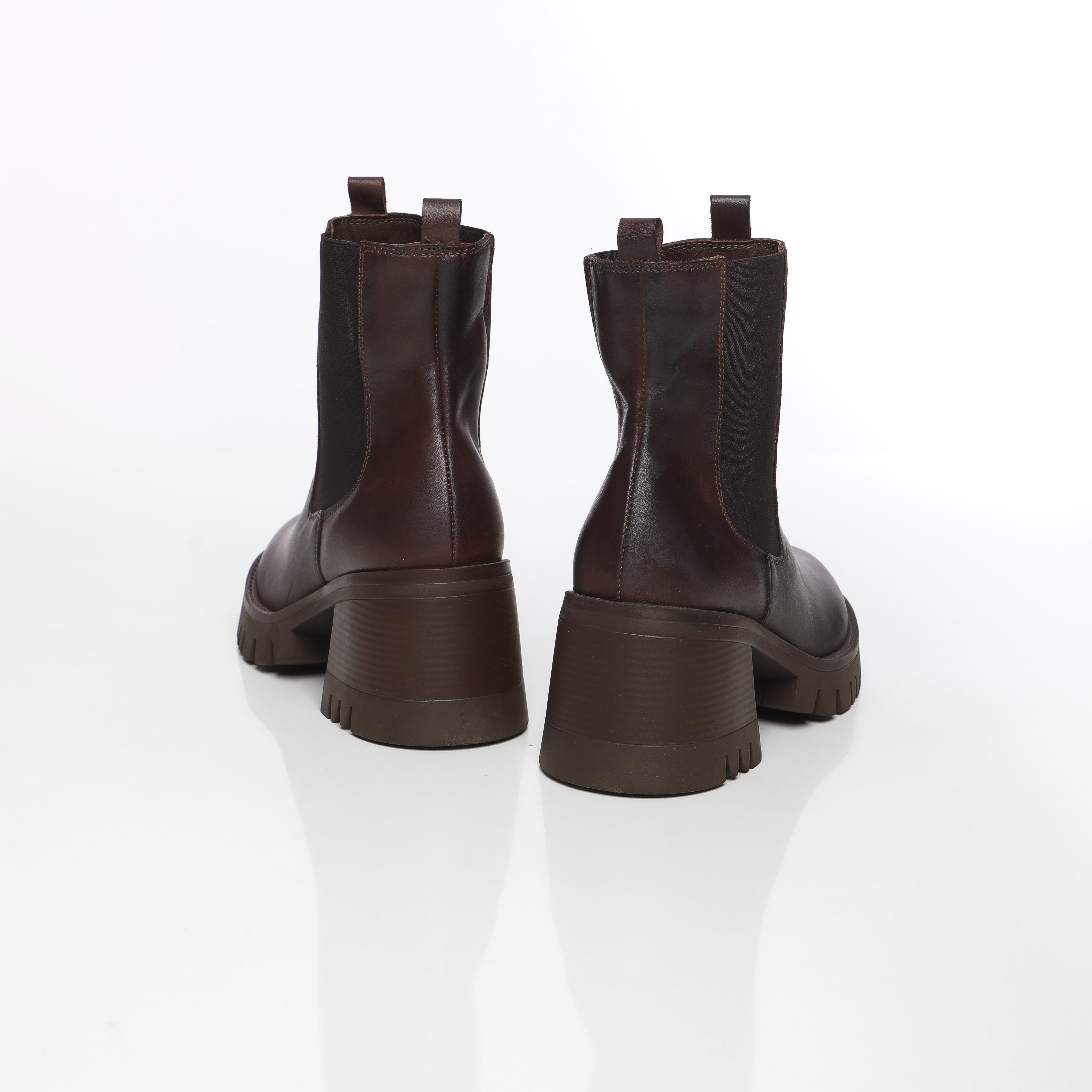 Stella boots a talon large en cuir souple pour femme – Image 5