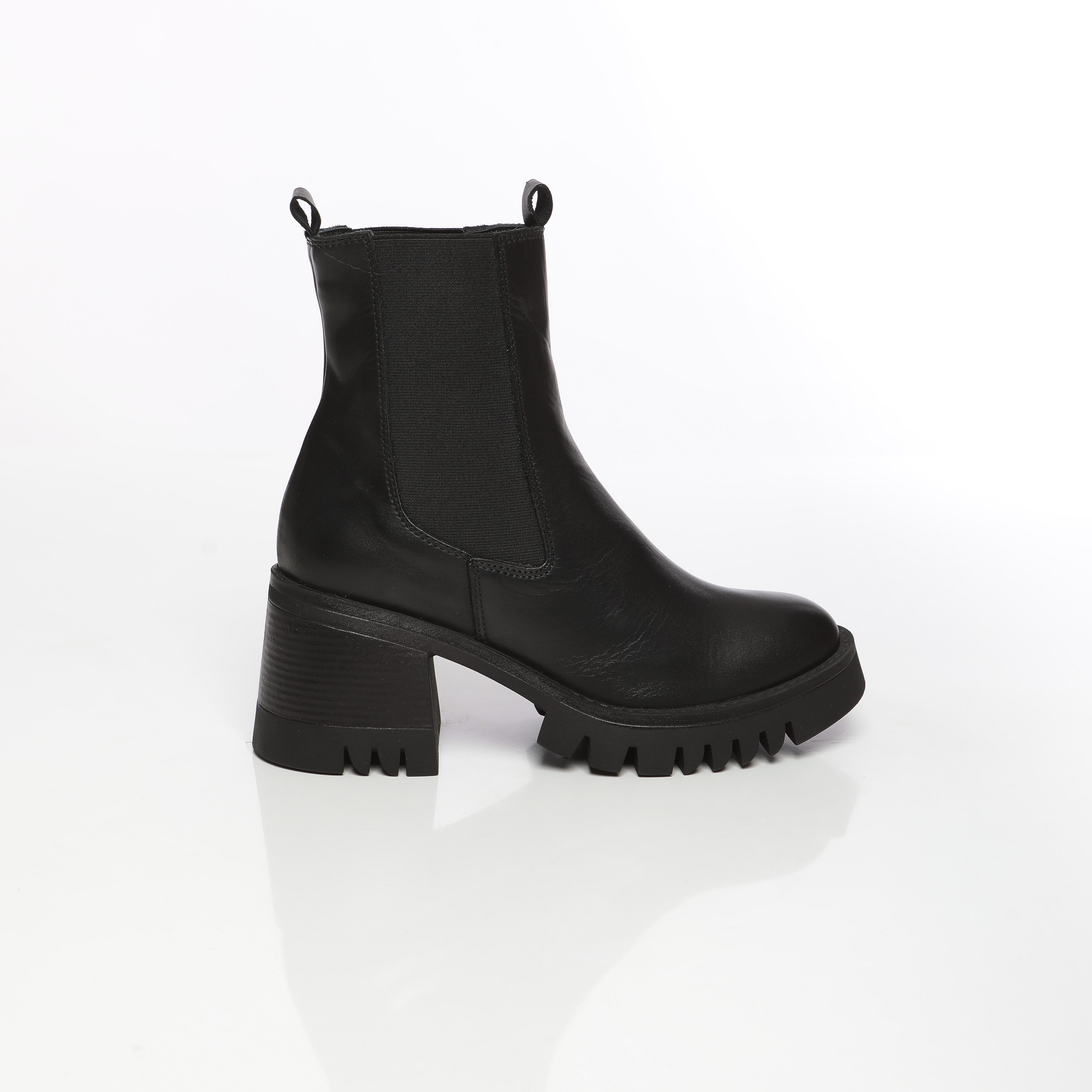 Stella boots a talon large en cuir souple pour femme – Image 6