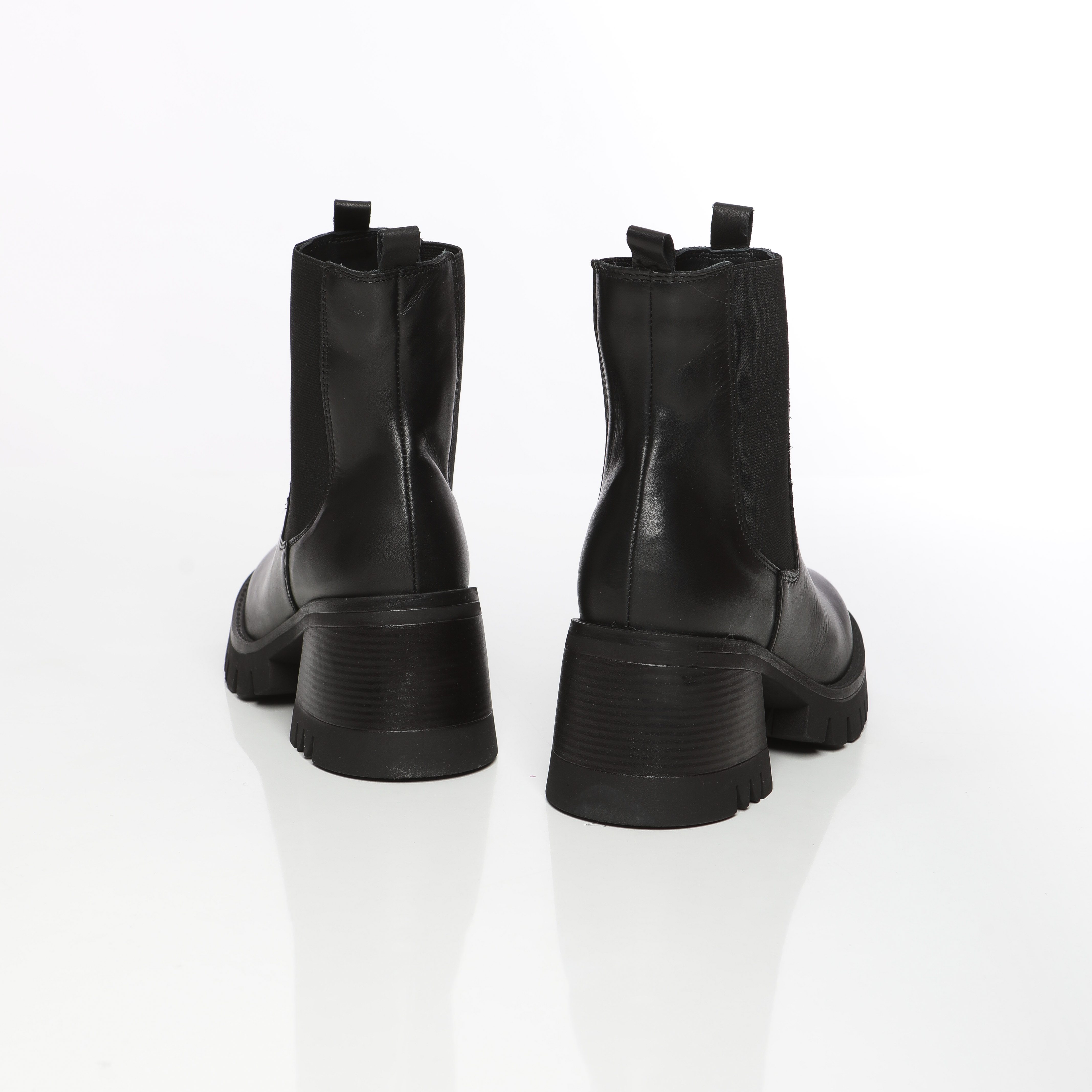 Stella boots a talon large en cuir souple pour femme – Image 9