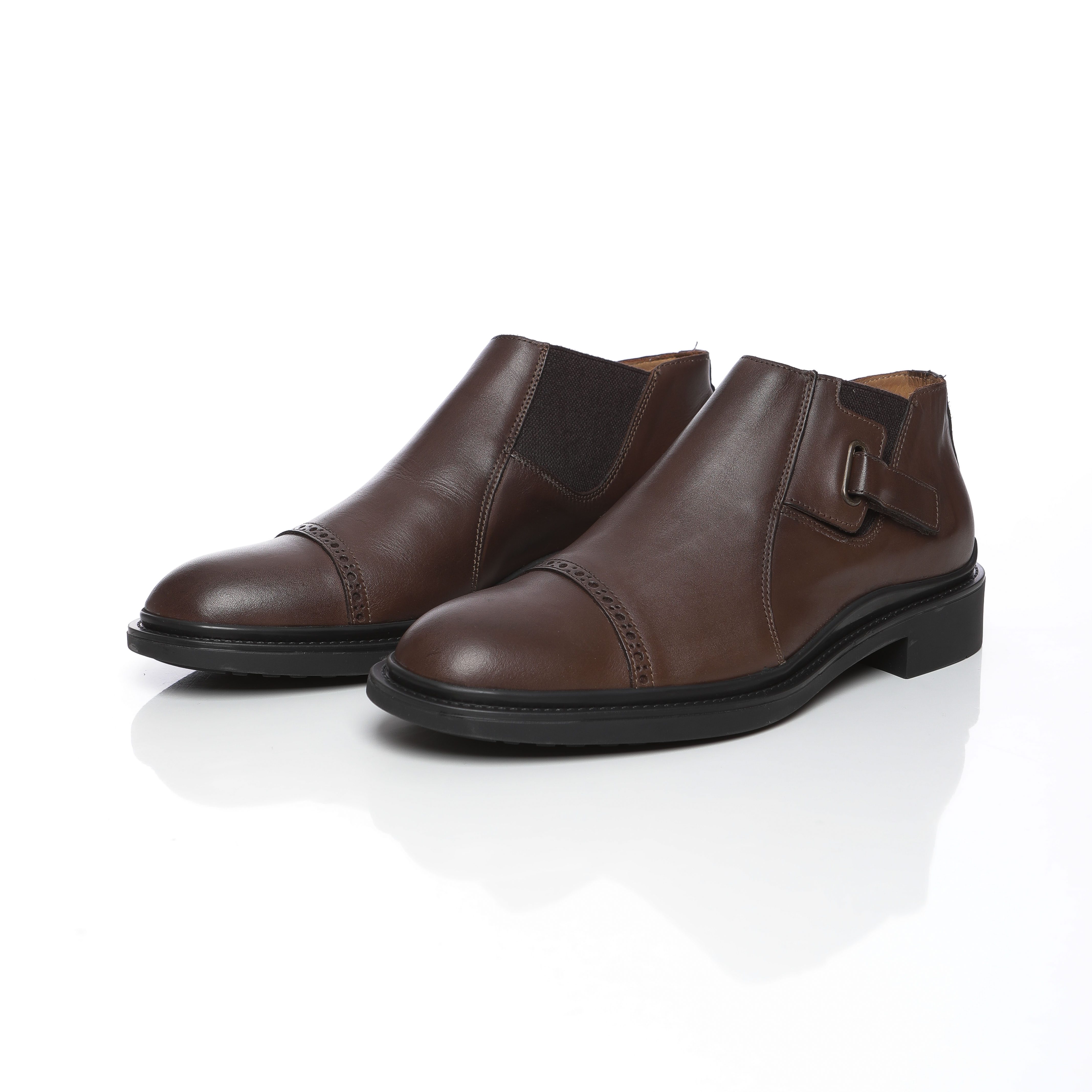 Antiko chaussures habillees classiques en cuir veritable pour homme
