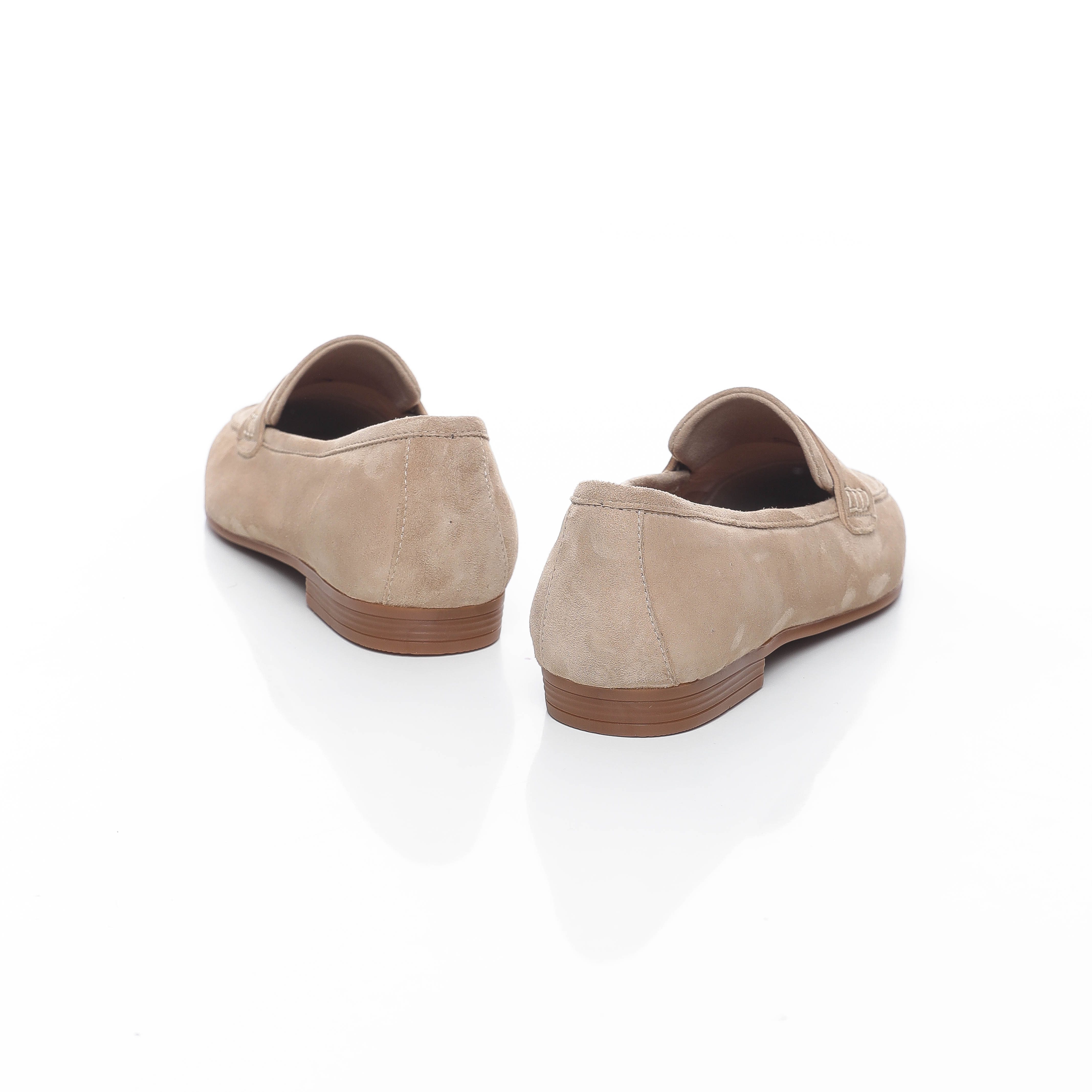 derbies type mocassins en daim