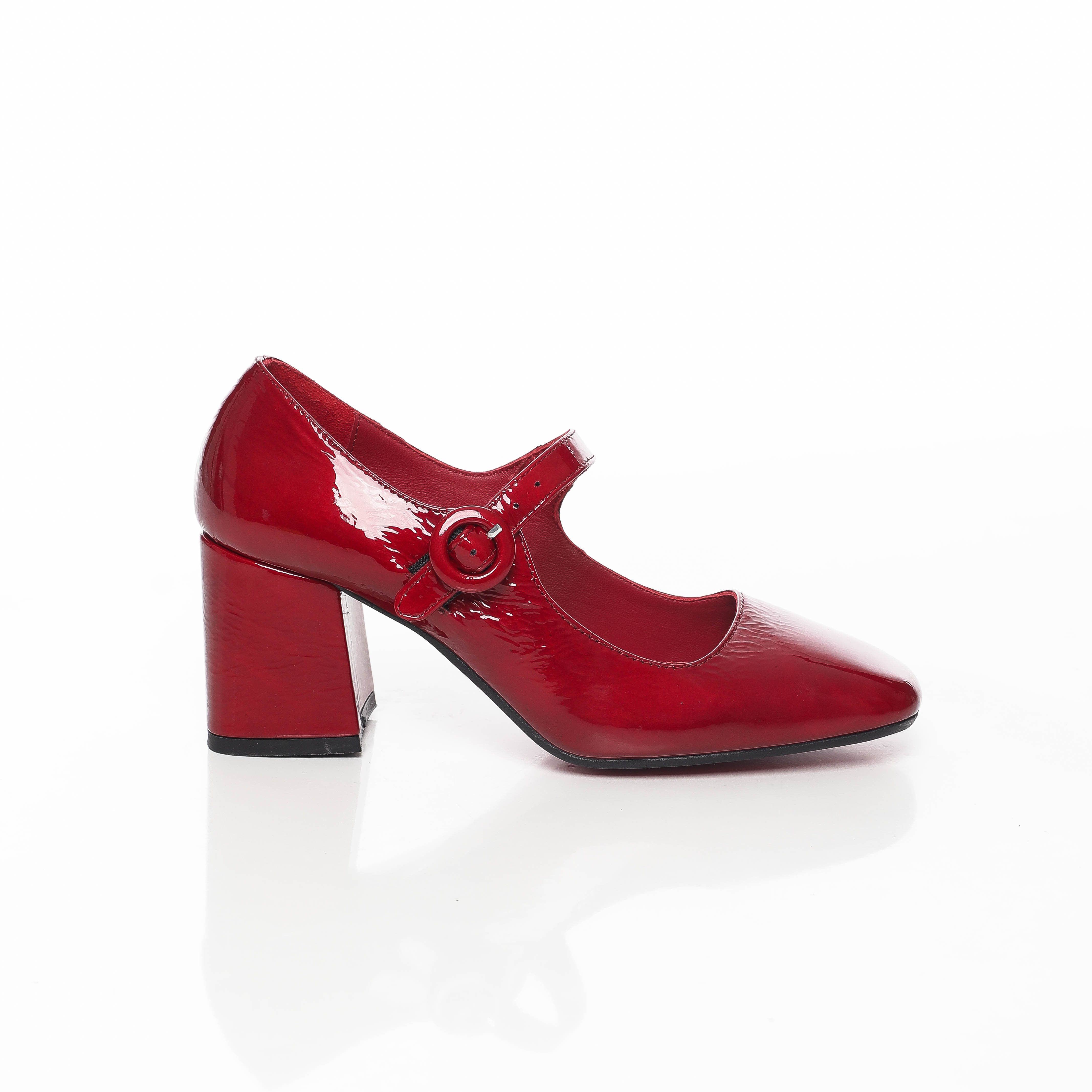 escarpins à talon carré en daim