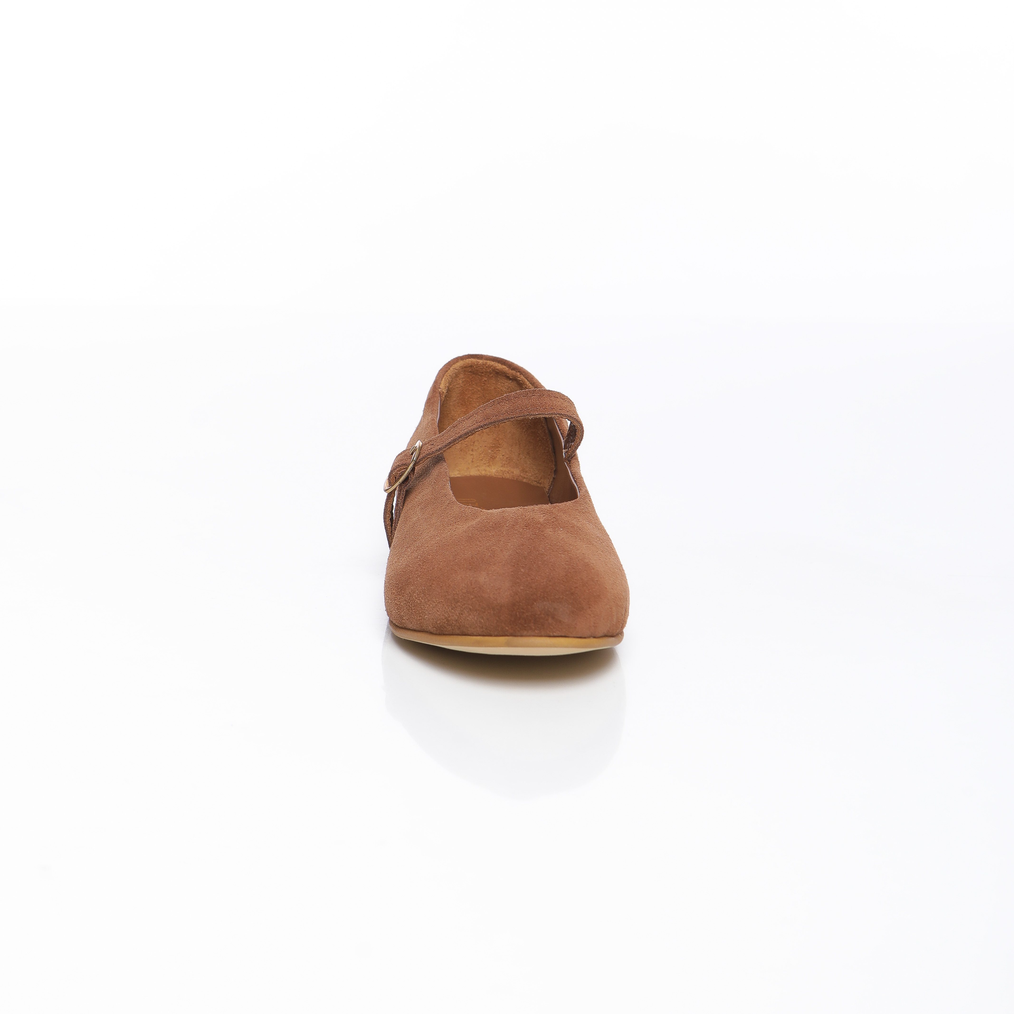 ballerines en daim gris