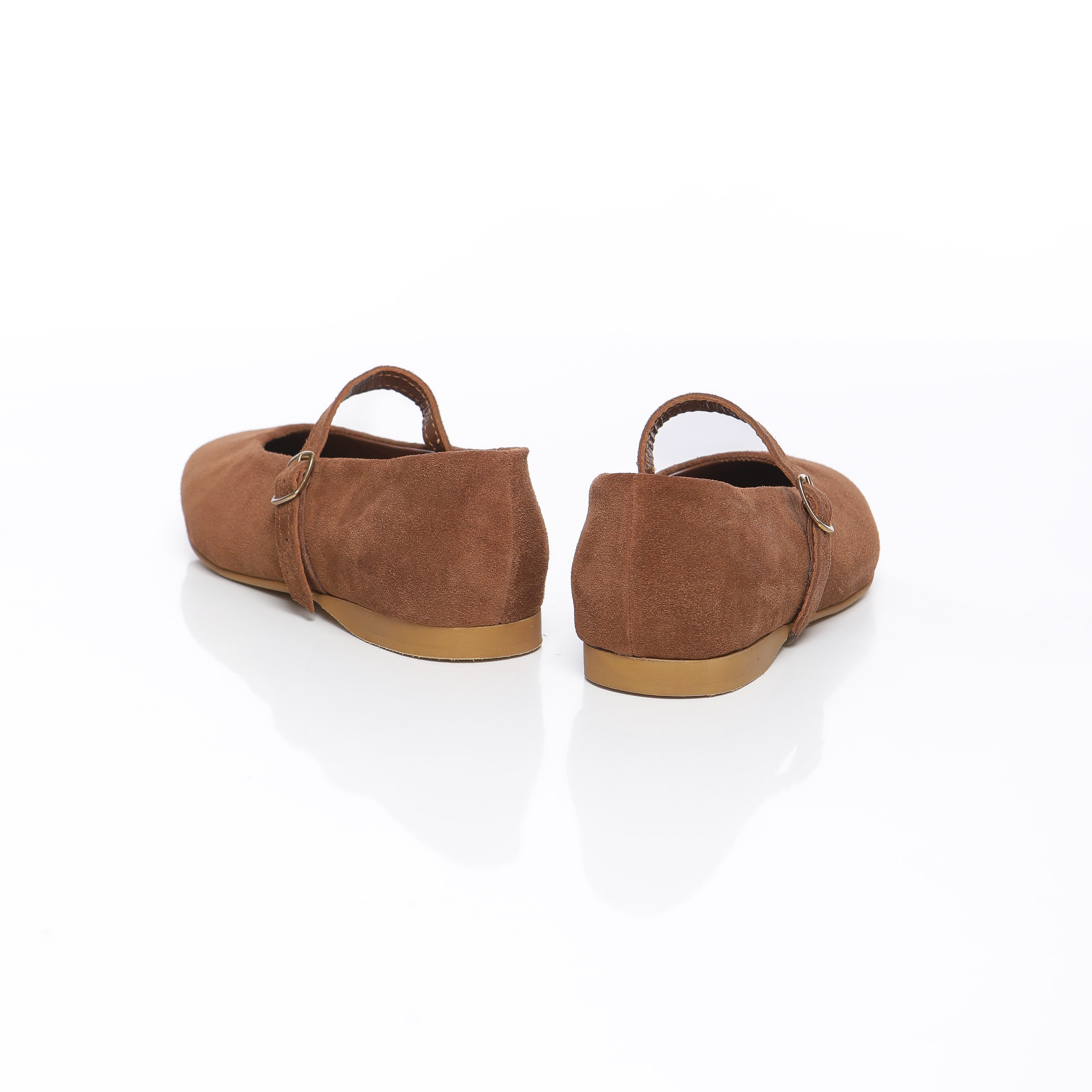 ballerines en daim gris