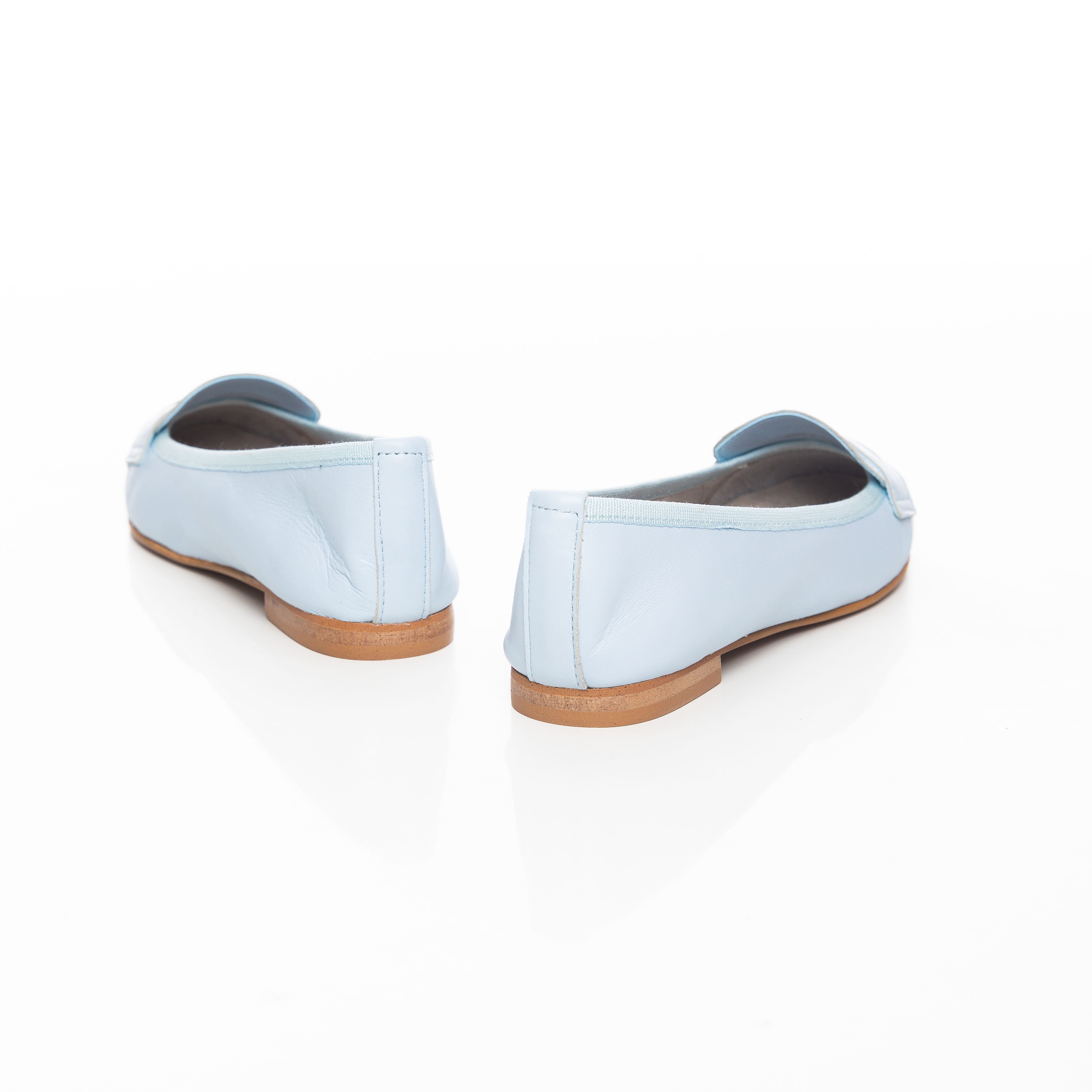 ballerines classiques en cuir véritable