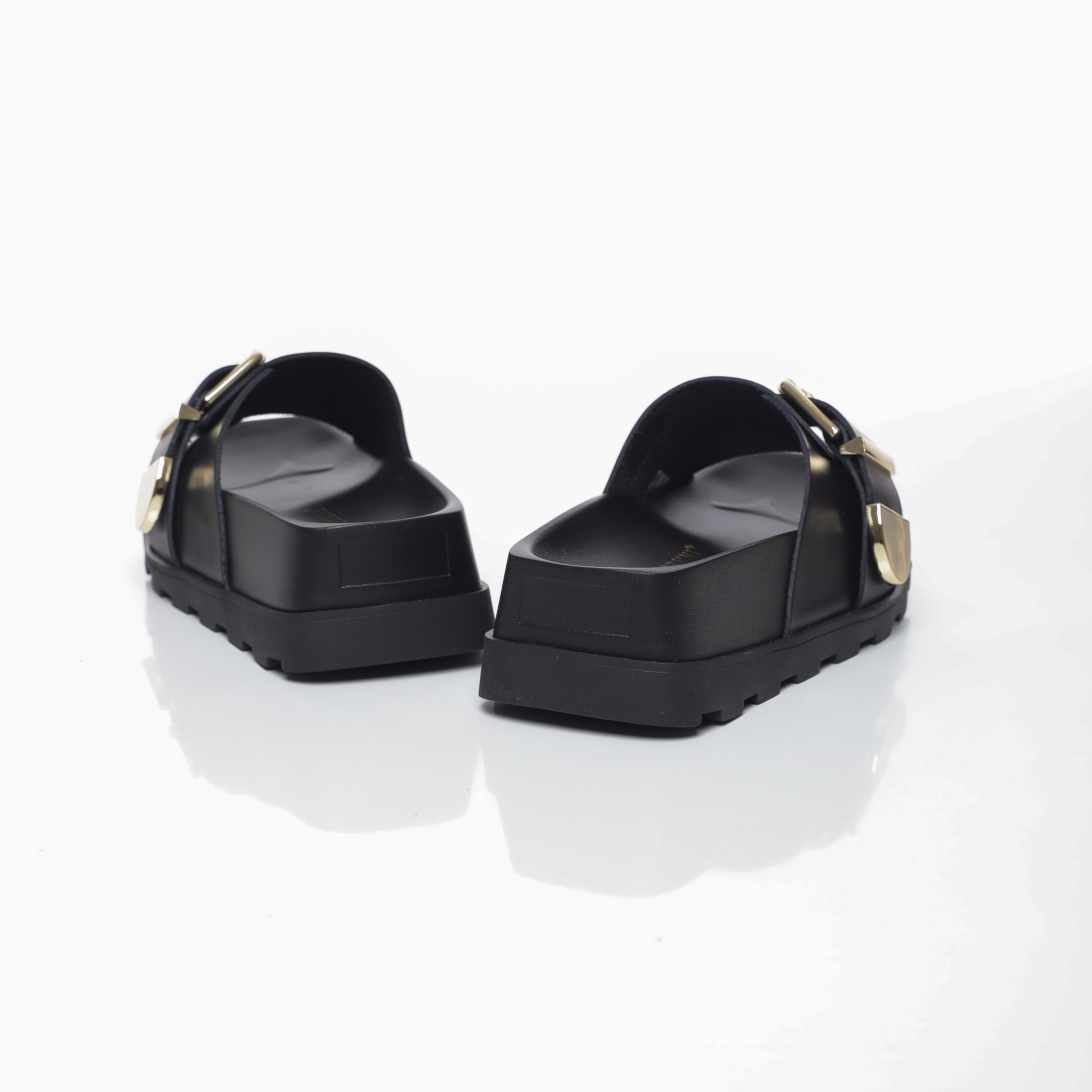 Mules plates confort à boucle pour Femme