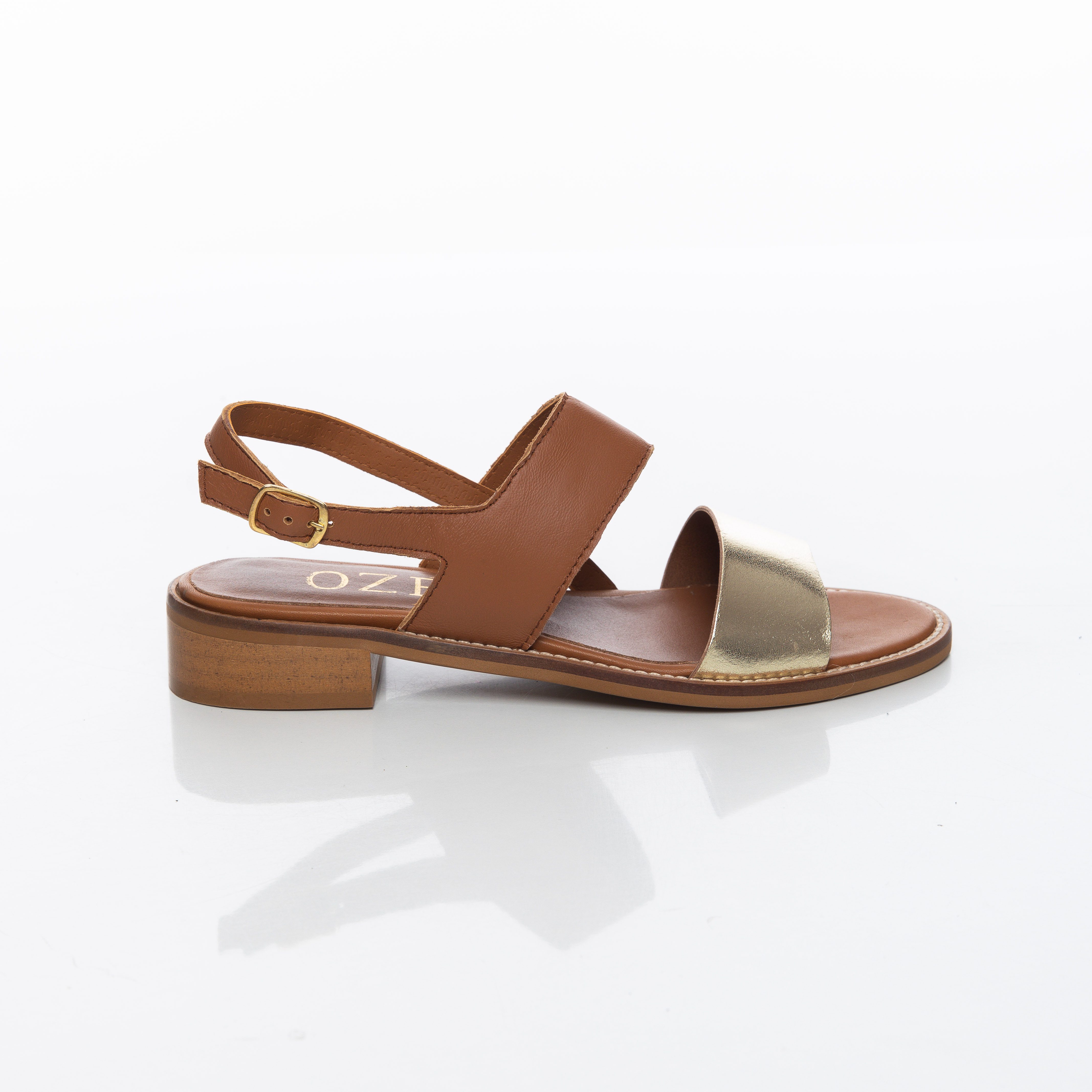 Sandales Plates Cuir Durable Femme