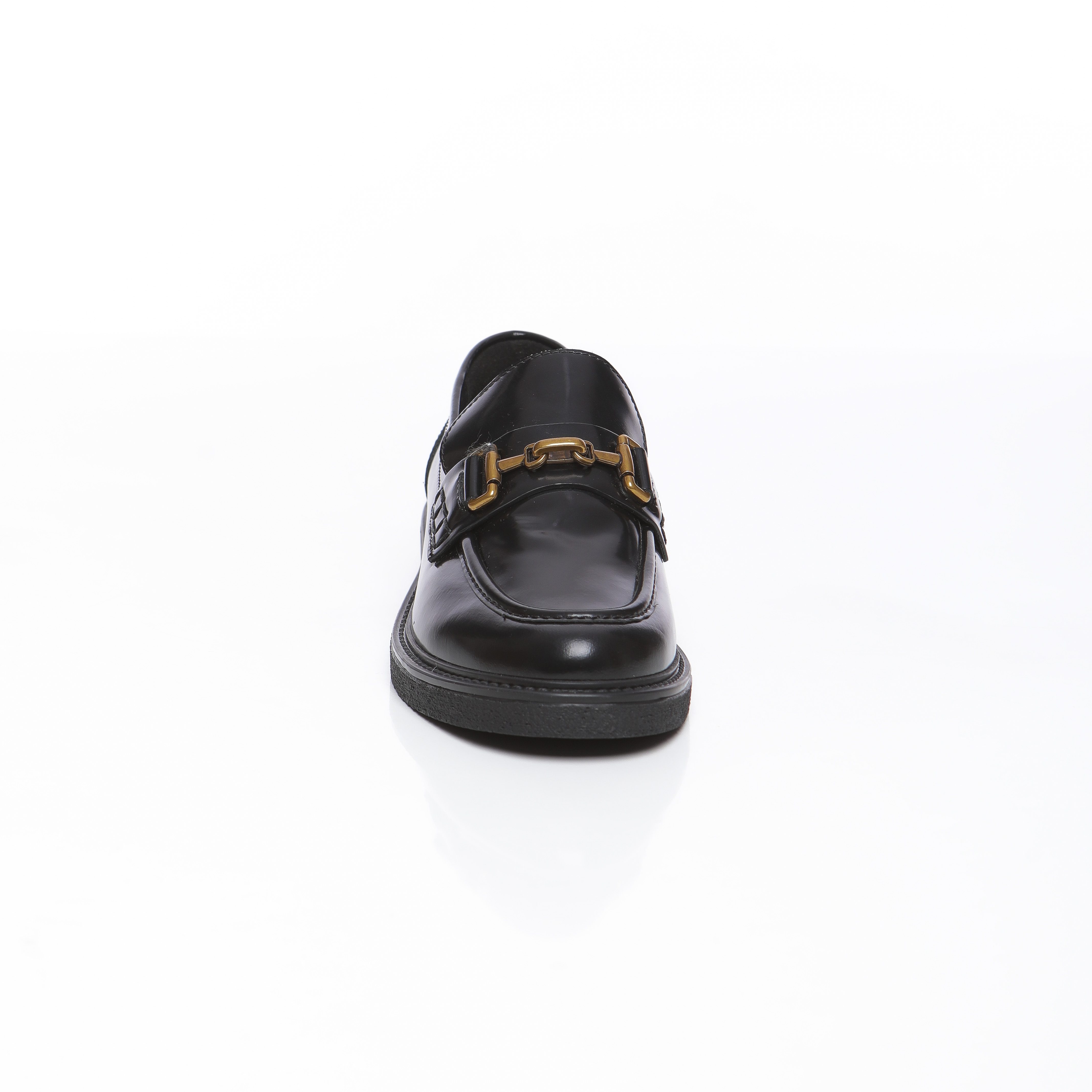 Derbies Vernis Détail Métallique Élégant Femme