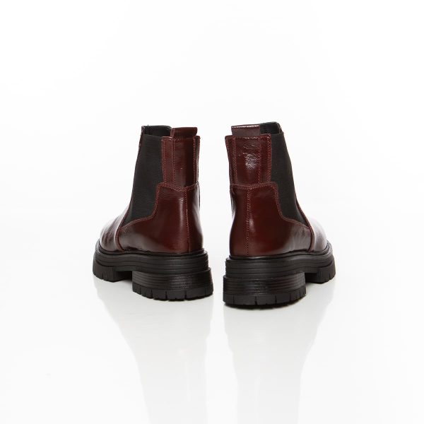 Boots en cuir véritable Âme Nuit au style intemporel