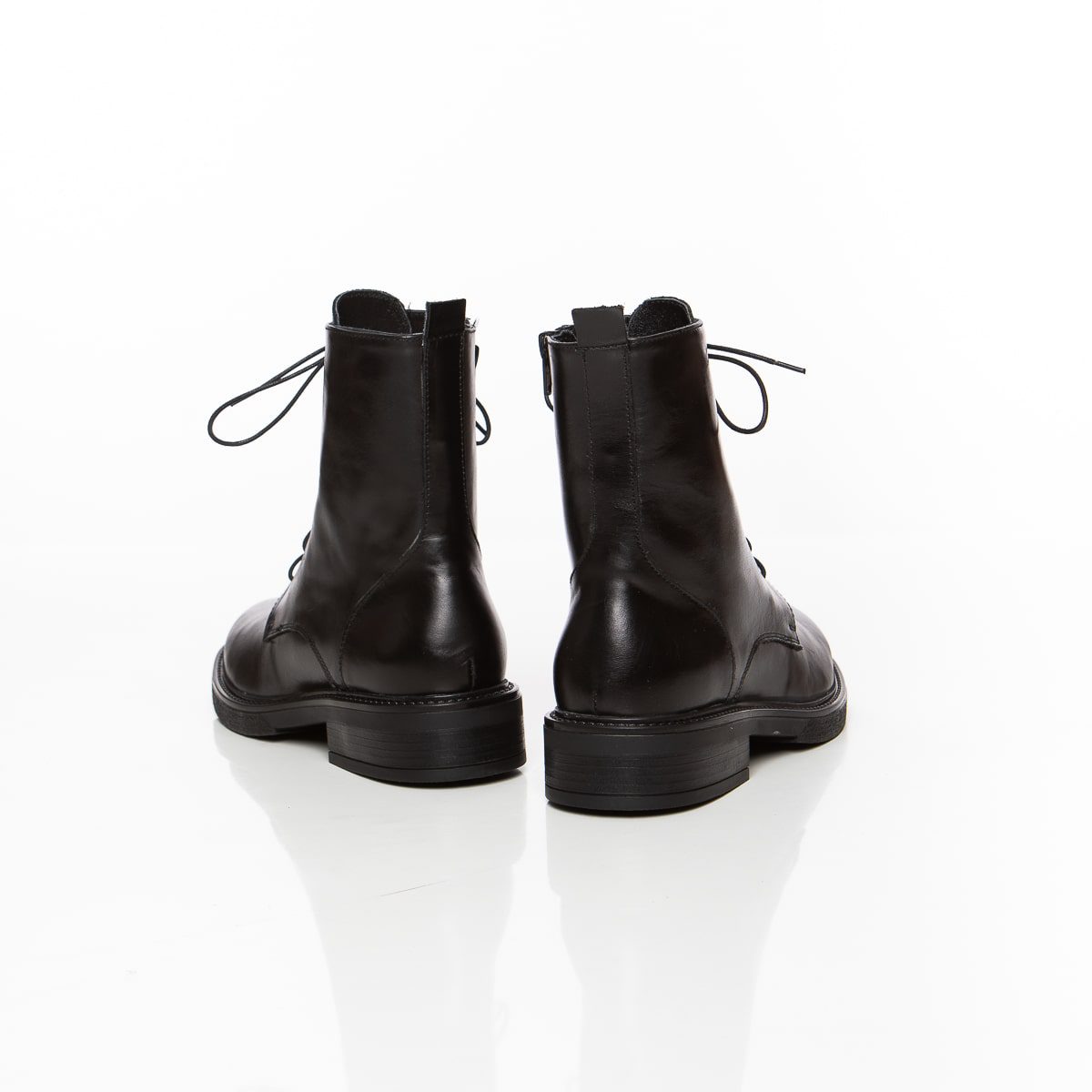 boots plates classique en cuir