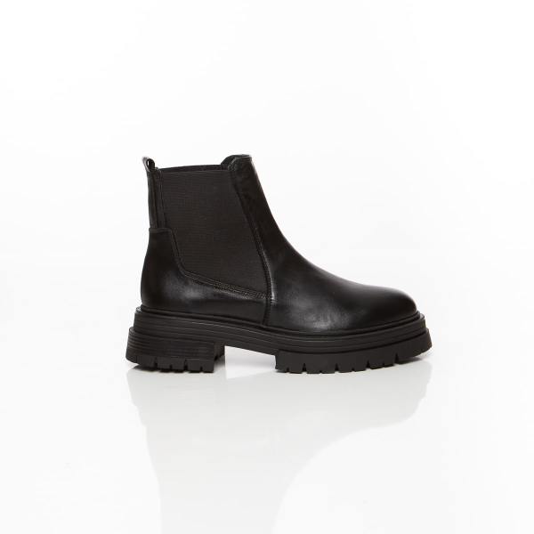 Boots en cuir véritable Âme Nuit au style intemporel