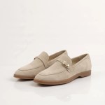 SOLA – Derbies en daim plateforme souple style mocassin femme