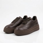 Profil basket SOHO cuir marron femme