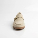 Semelle des derbies SOLA daim beige femme